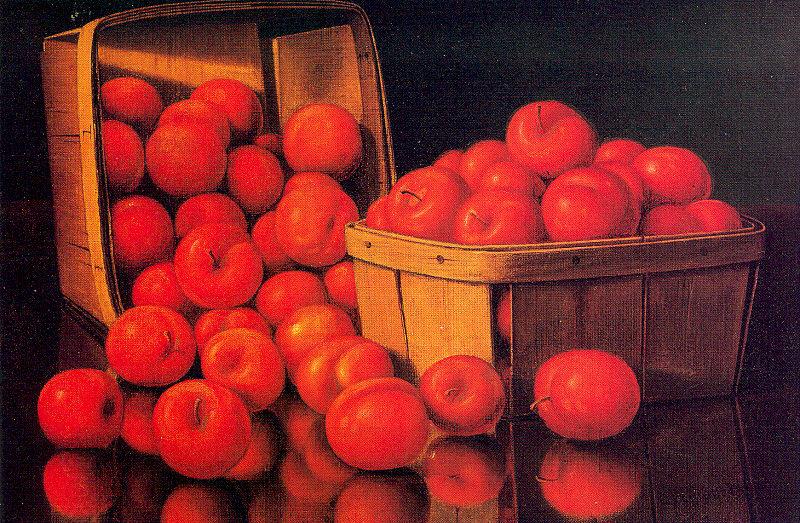 Prentice, Levi Wells Baskets of Red Plums China oil painting art